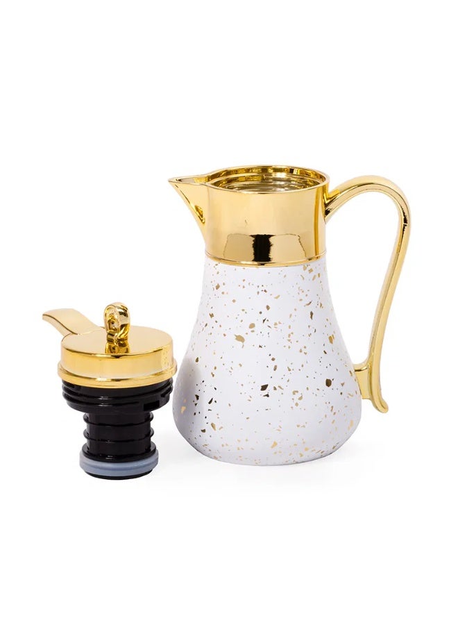 TAVOLO Celia steel thermos 0.35 liters white terrazzo - Image 3