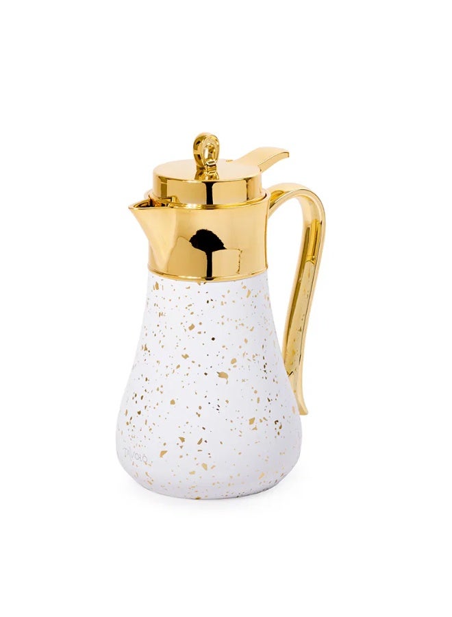 TAVOLO Celia steel thermos 0.35 liters white terrazzo - Image 2