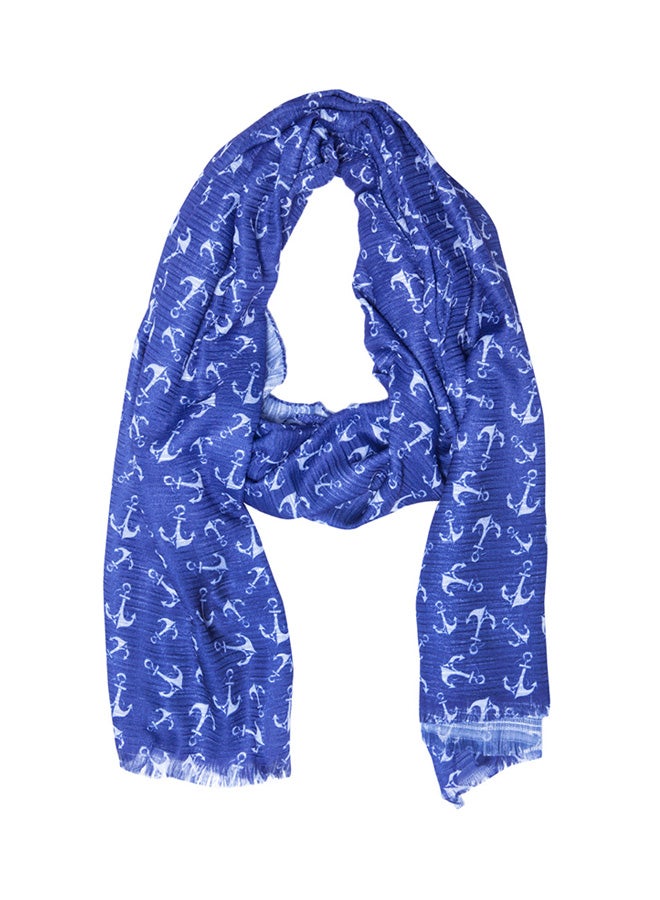 Anemoss Anchor Scarf Blue - Image 1