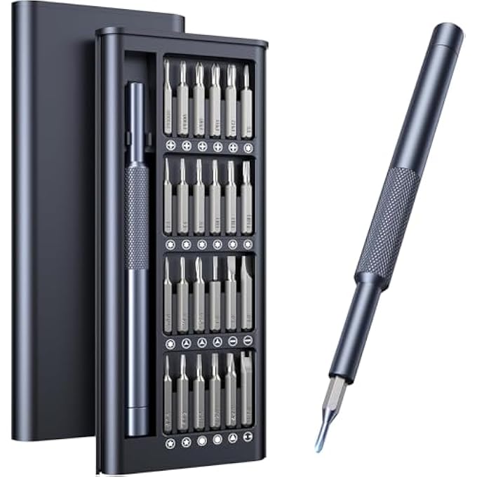 rayihni 25-IN-1 SMALL PRECISION SCREWDRIVER SET, PROFESSIONAL MAGNETIC MINI REPAIR TOOL KIT FOR PHONE, COMPUTER, WATCH, LAPTOP, MACBOOK, RING DOORBELL, EYEGLASS, ELECTRONIC, [BEARING STEEL] SCREW DRIVER - Image 1