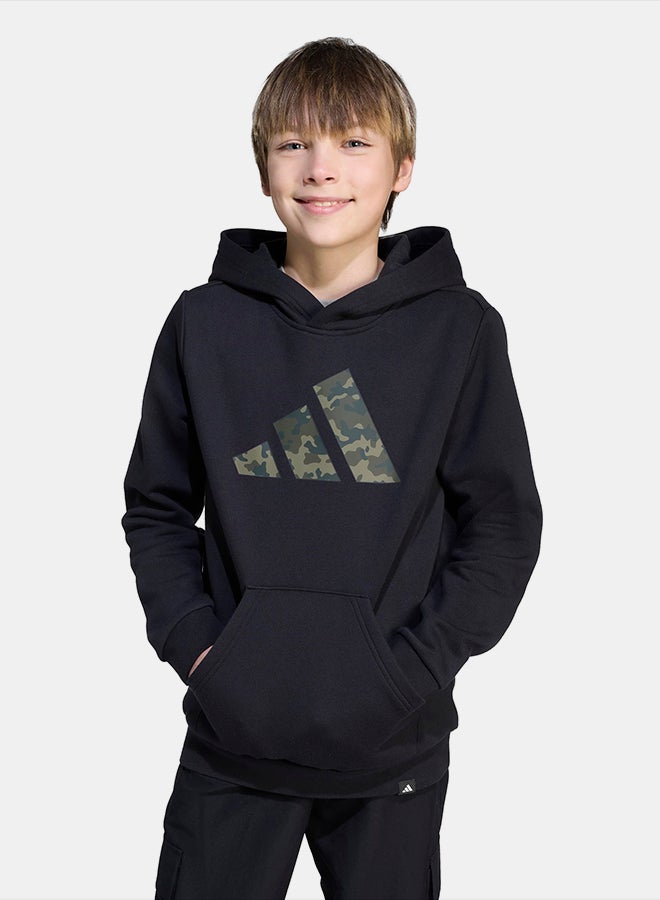 Adidas هودي جرافيك كامو للأطفال - Image 1