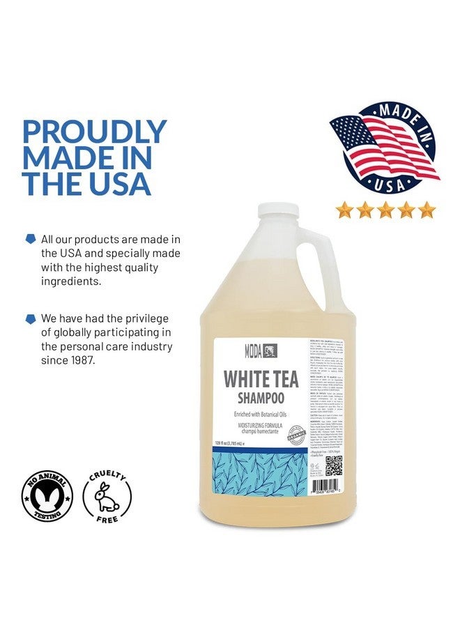 MODA Shampoo - Moisturizing Shampoo for All Hair Types, White Tea - 128Oz, Professional - Deeply Cleanses and Conditions, Strengthens, Restores and Shine your Hair - Image 4