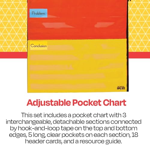 School Smart Adjustable Pocket Chart, 60 x 34 Inches - Image 3
