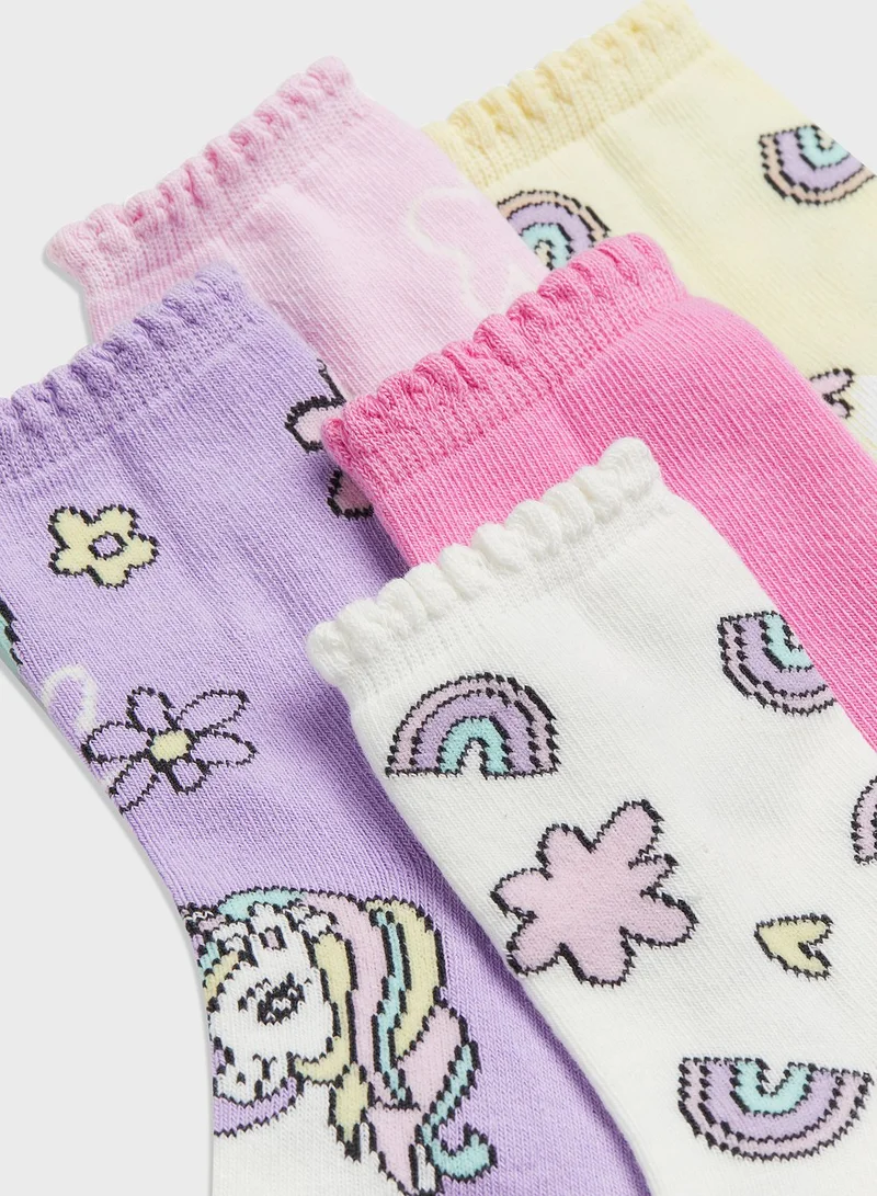 اتش اند ام Kids 7 Pack Printed Socks