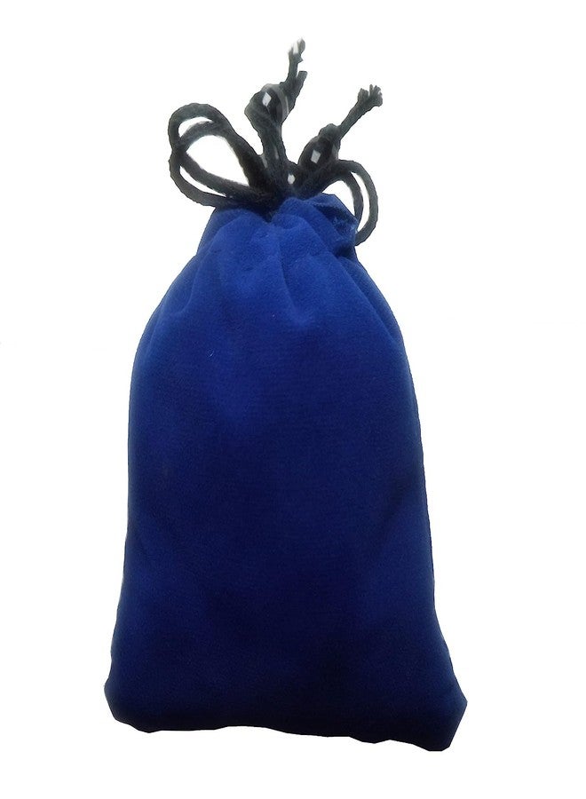 True Wings Velvet Potli Bags for Gifting| Small Drawstring Jewellery Pouch | Velvet Gift Bags for Wedding Return Gifts Women Traditional Function Décor (Blue, pack of 20) - Image 3