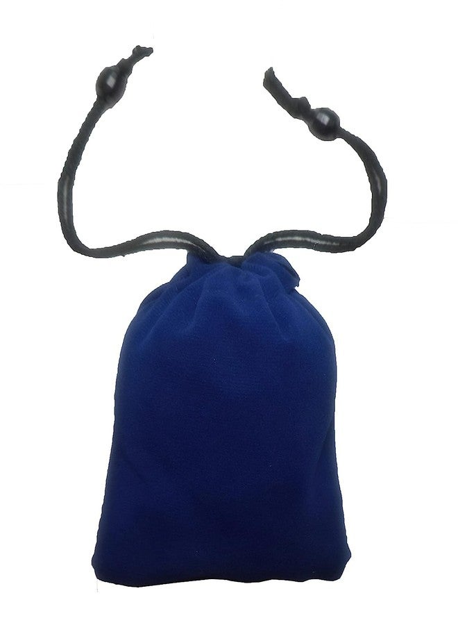 True Wings Velvet Potli Bags for Gifting| Small Drawstring Jewellery Pouch | Velvet Gift Bags for Wedding Return Gifts Women Traditional Function Décor (Blue, pack of 20) - Image 2