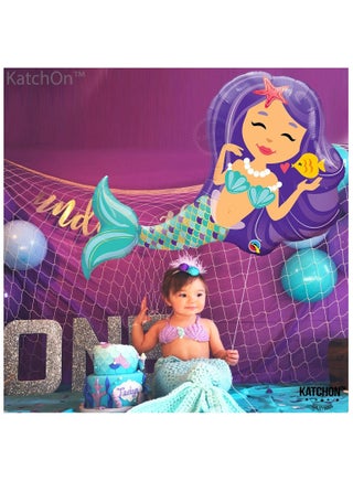 Mermaid Balloon Pack of 1 38 Inch | Mermaid Birthday Decorations - view 2