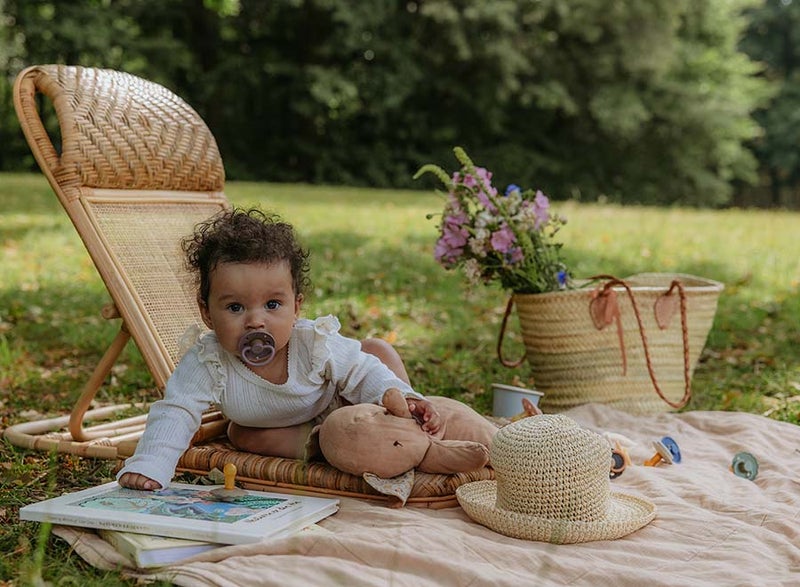 FRIGG Moon Phase Silicone Baby Pacifier 6-18M 1-Pack Twilight Mauve - Size 2 - Image 5