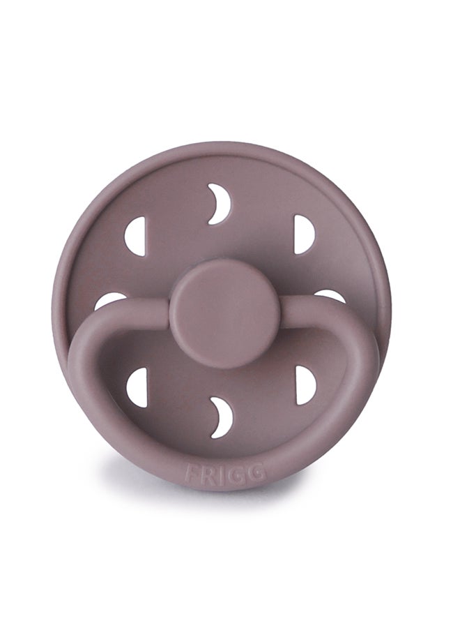 FRIGG Moon Phase Silicone Baby Pacifier 6-18M 1-Pack Twilight Mauve - Size 2