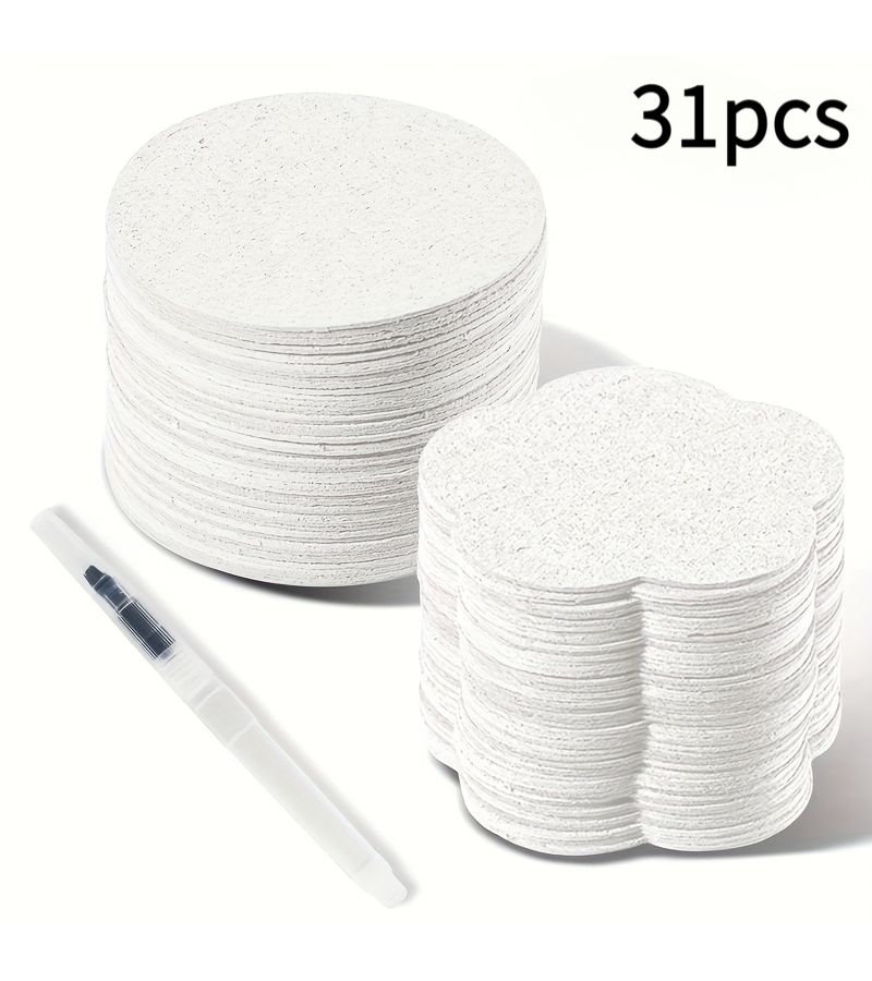 Heart And Round 3D Textured Drawing Paper Non Toxic Raised Edges Compatible Watercolor Markers Pencils - Image 1