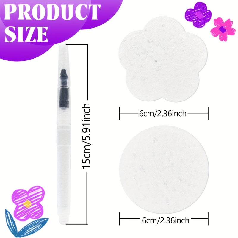 Heart And Round 3D Textured Drawing Paper Non Toxic Raised Edges Compatible Watercolor Markers Pencils - Image 3