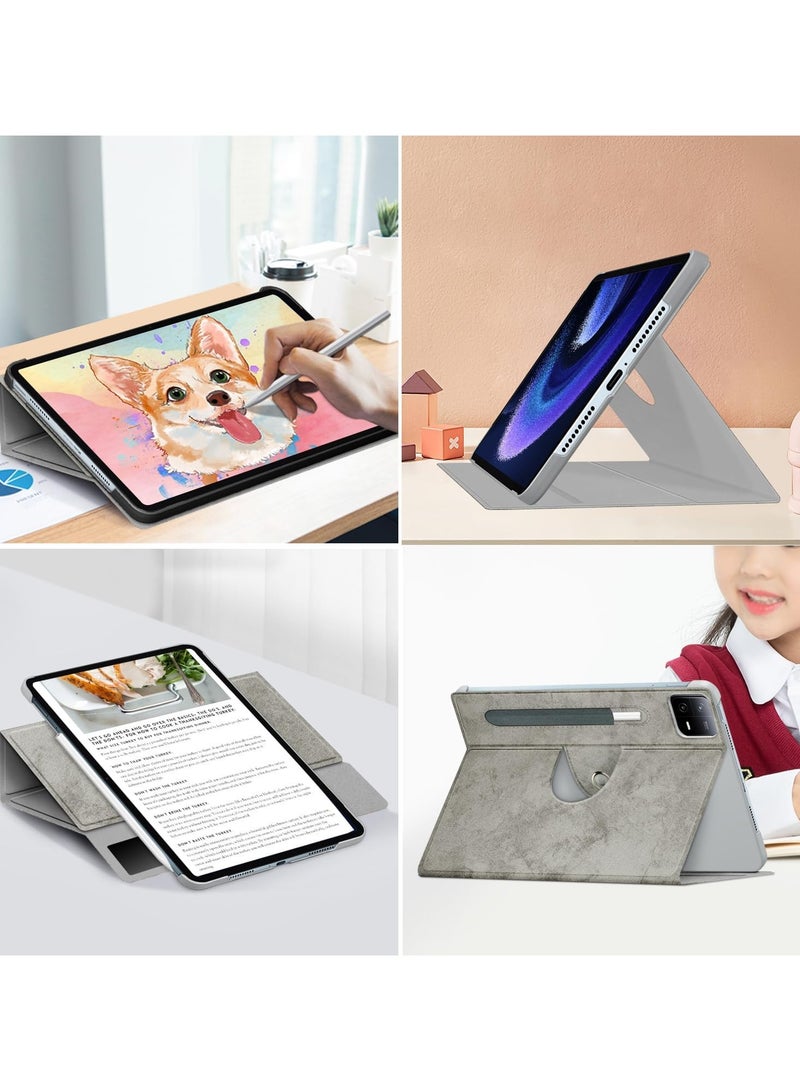 عام حافظة متوافقة مع جهاز Xiaomi Pad 6/6 pro Tablet 11 بوصة إصدار 2023 حافظة واقية متعددة الزوايا لجهاز Xiaomi Pad 6/6 Pro Tablet دوران 360 درجة قابل للتعديل - Image 3