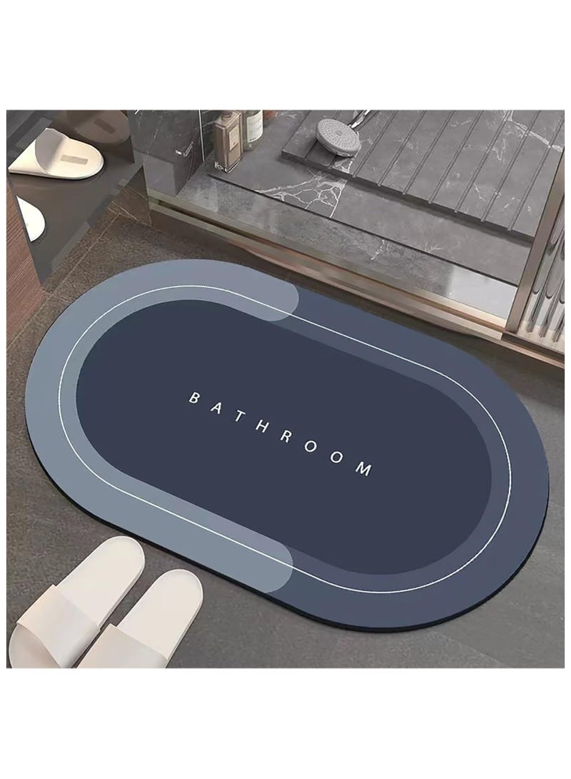سجادة حمام، سجادة حمام 50 * 80 سم غير قابلة للانزلاق سريعة الجفاف لأرضية الحمام، سجادة أرضية من المطاط الرقيق فائقة الامتصاص للباب للحمام وحوض الاستحمام والمطبخ - Image 4
