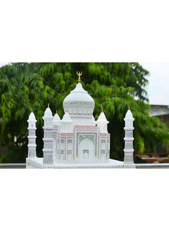 ستونكرافت ستون كرافت - نموذج مُعاد بناء تاج محل من الرخام الأبيض الهندي، مقاس 6 بوصات، في أغرا - Image 3