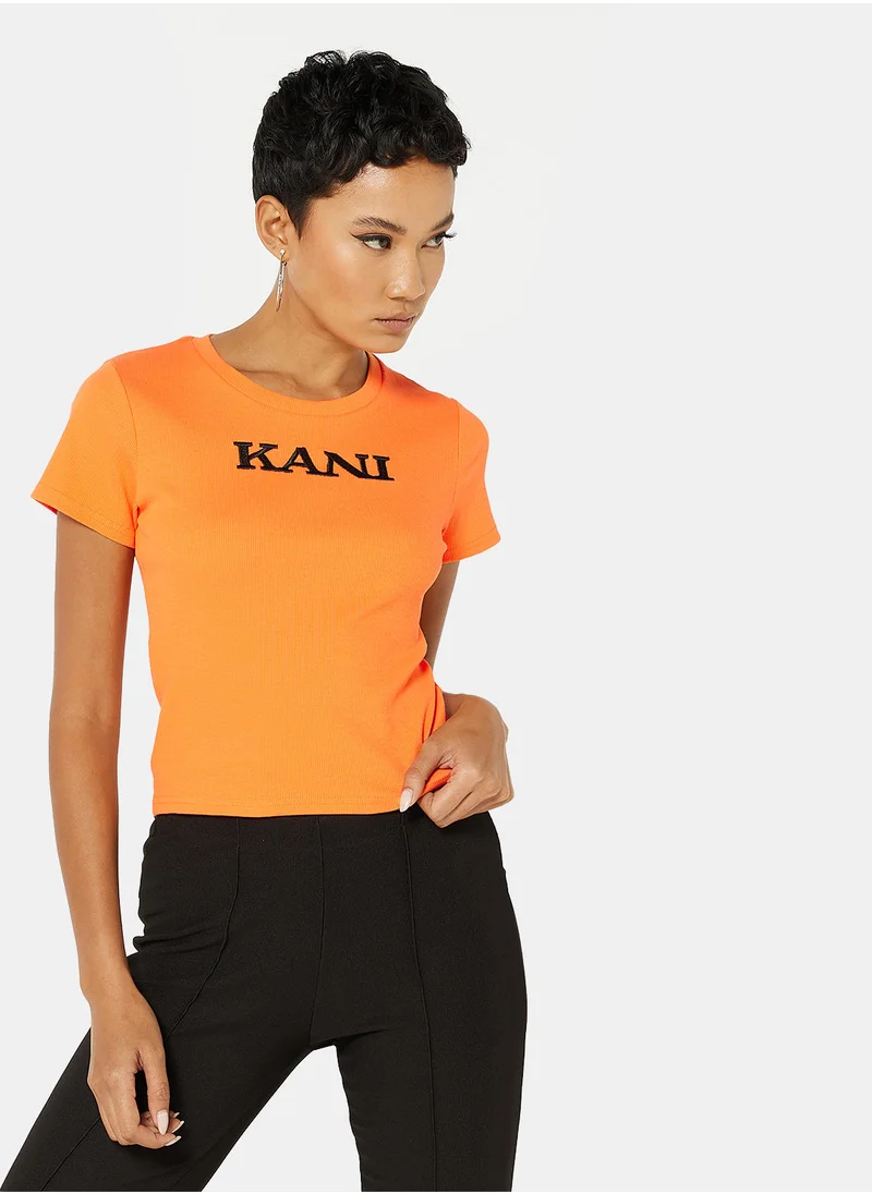 Karl Kani Ribbed Slim Fit  T-Shirt