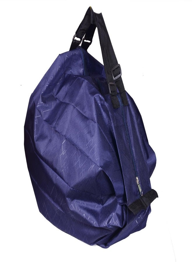SuneshCreation Sunesh Creation Folding Travel Duffle Bag Expandable Folding Travel Bag Lightweight Waterproof Carry Bag Weekender Overnight Luggage Bag Foldable Travel Bag Tote Lightweight Folding Bag - Blue - Image 3
