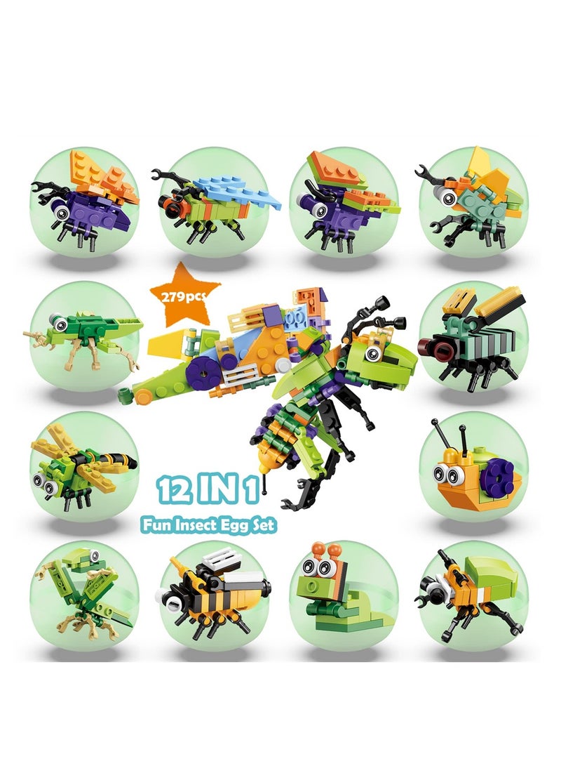 12 in 1 Animal Building Blocks Set for Kids Fun Party Favors Great Gift for Boys and Girls Mini Insect Toys for Toddlers - Image 5