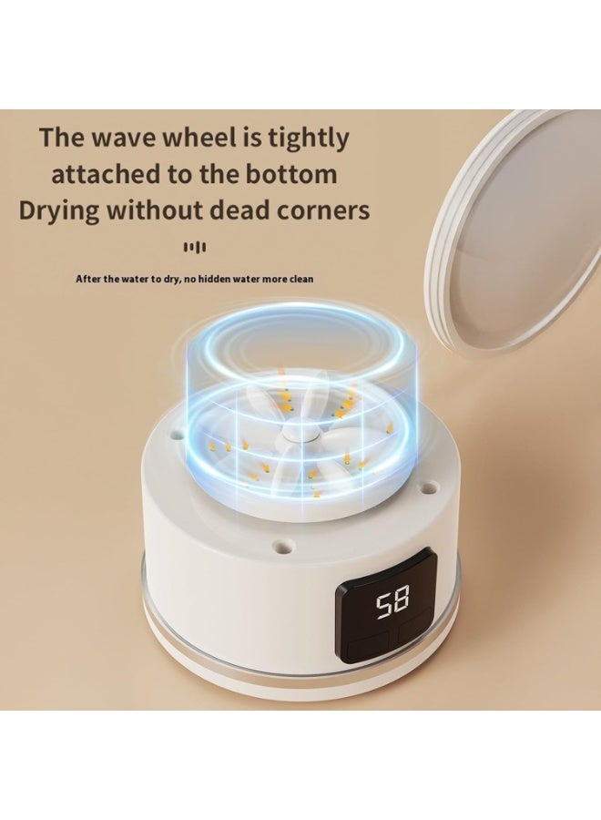 YelaJoy Portable Washing Machine 15W Cordless Mini Washer – Compact & Rechargeable for Underwear, Socks, Baby Clothes | Perfect for Travel, Camping, Dorms & RVs - Image 4