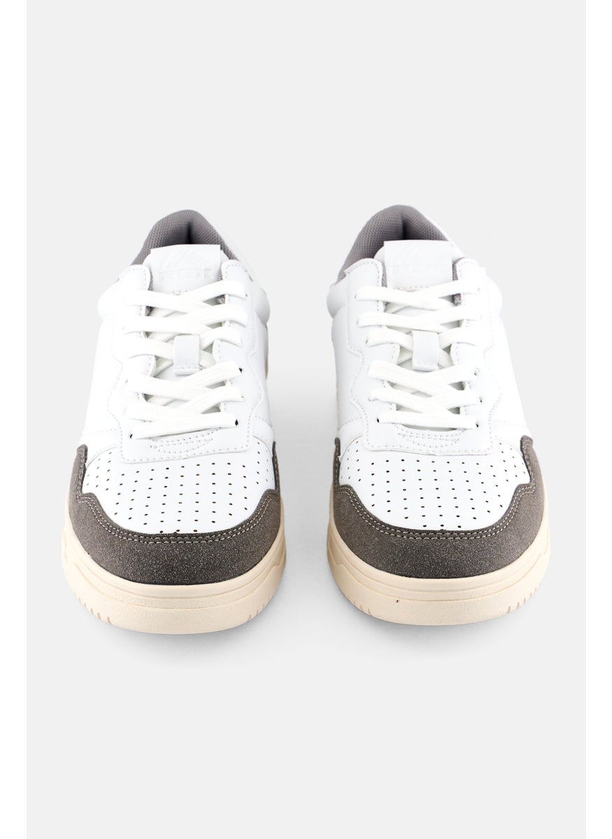 RBX - Men Brand Logo Lace Up Outdoor Shoes, White - Image 1