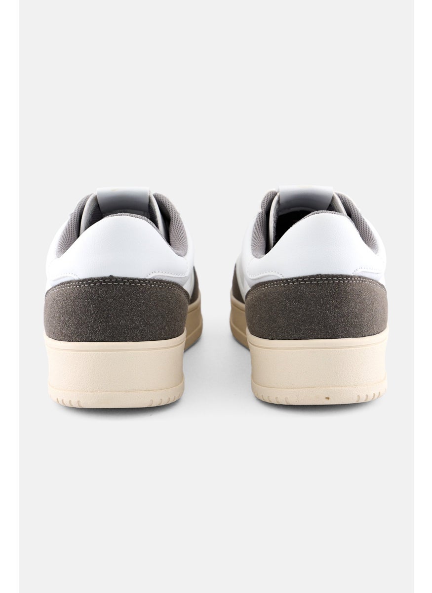 RBX - Men Brand Logo Lace Up Outdoor Shoes, White - Image 1