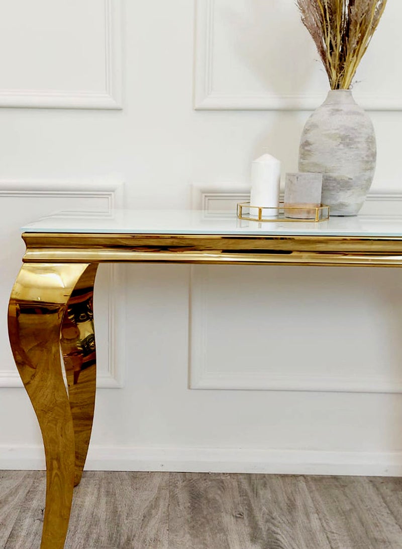Modern Marble  Console Table with Steel Frame 120*40*80 CM - Image 5
