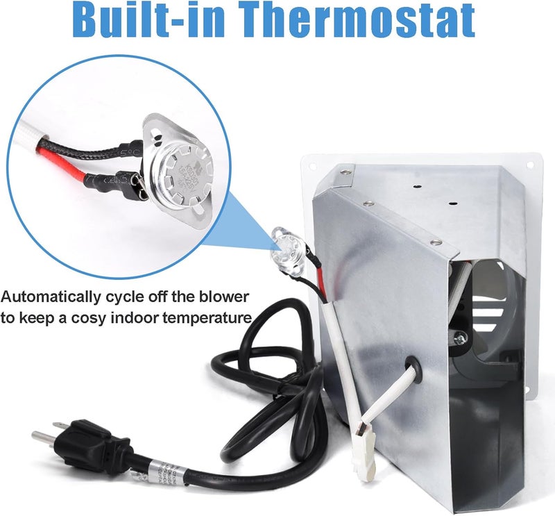 Criditpid F299201 Blower Fan Kit for Heater 20,000-30,000 BTU Vent Free Heaters (2016 to Present), Replacement F299201 Vent-Free Blower Accessory Kit for Propane Natural Gas Heater - Image 5