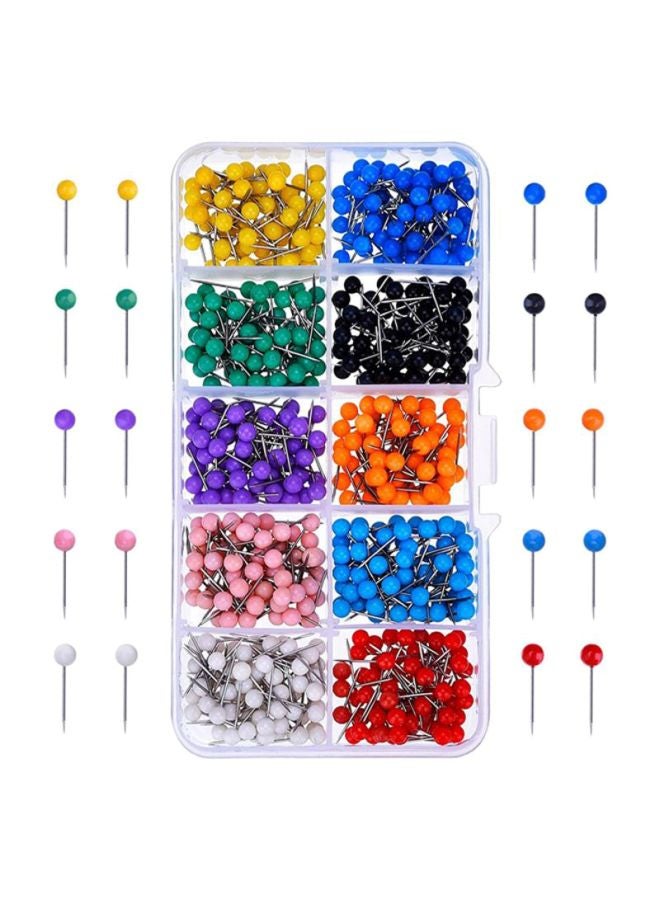 Sharpdo 500-Piece Push Pin Set Multicolour - Image 1