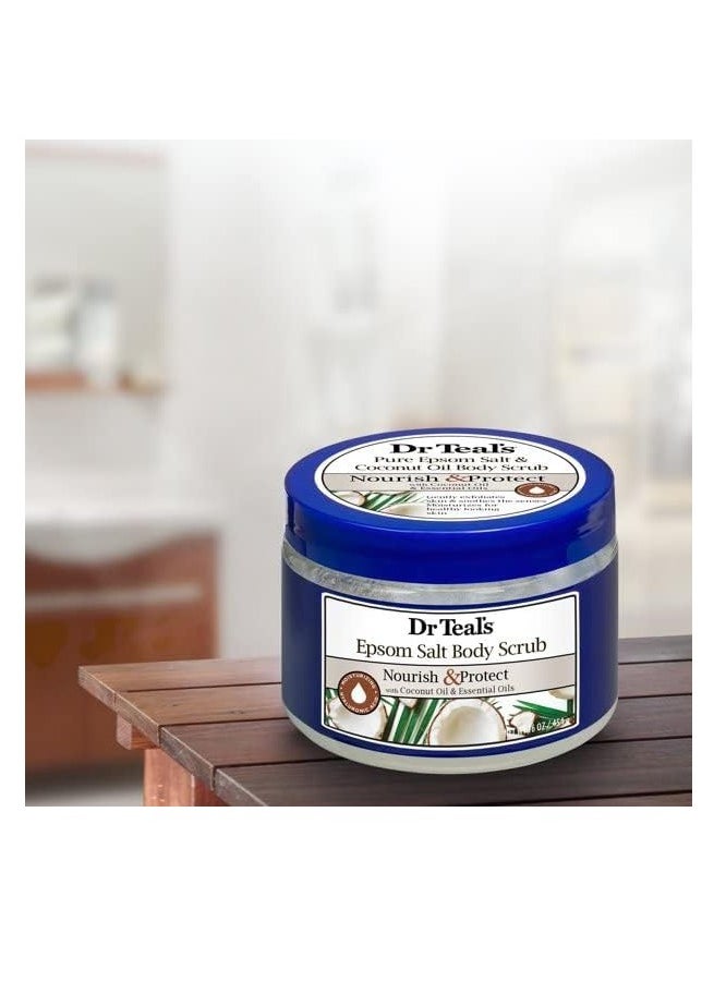 Dr Teal's Dr Teal's Epsom Salt Body Scrub Coconut Oil 454g  - Image 4