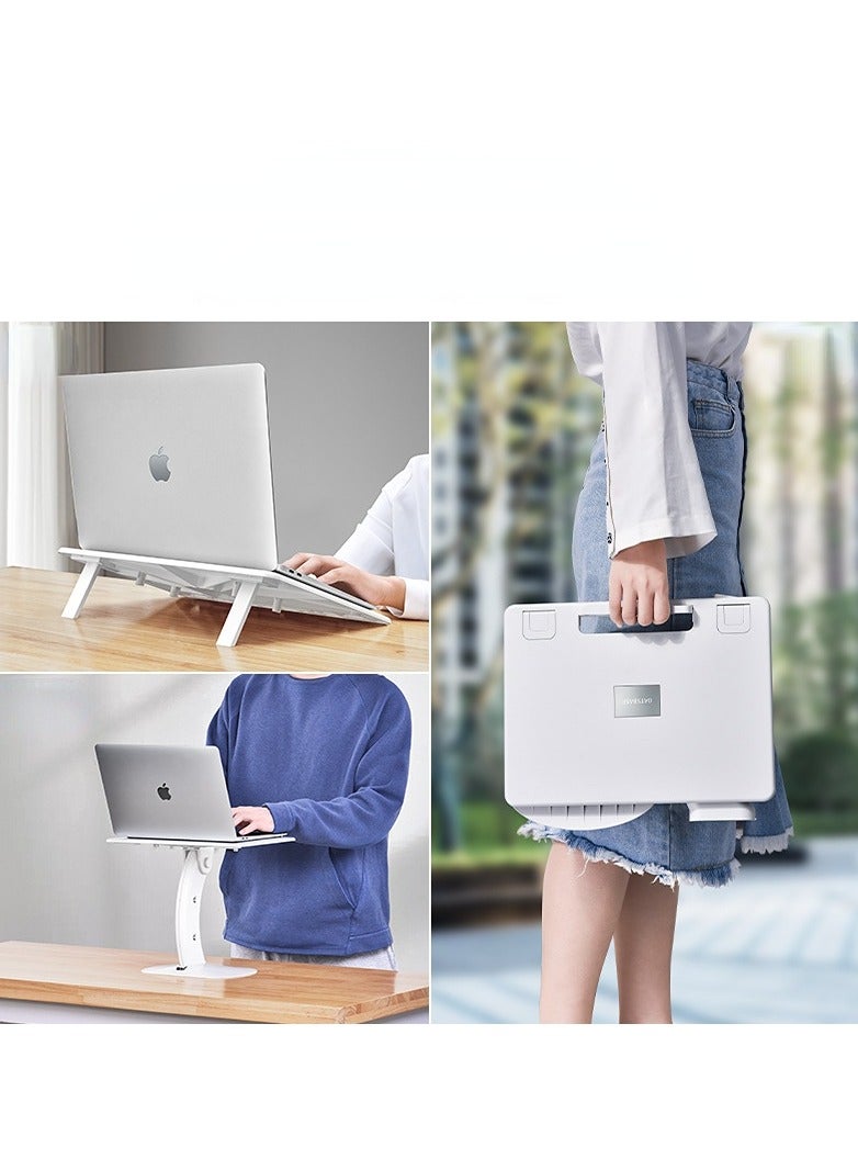 Laptop Stand Desk Adjustable for Reading Computer Folding Table Multi Function Learning Reading Desk Heightening Bracket - Image 1