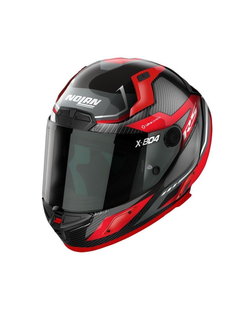 Nolan X-804 RS U.C. MAVEN CARBON (RED - GREY)