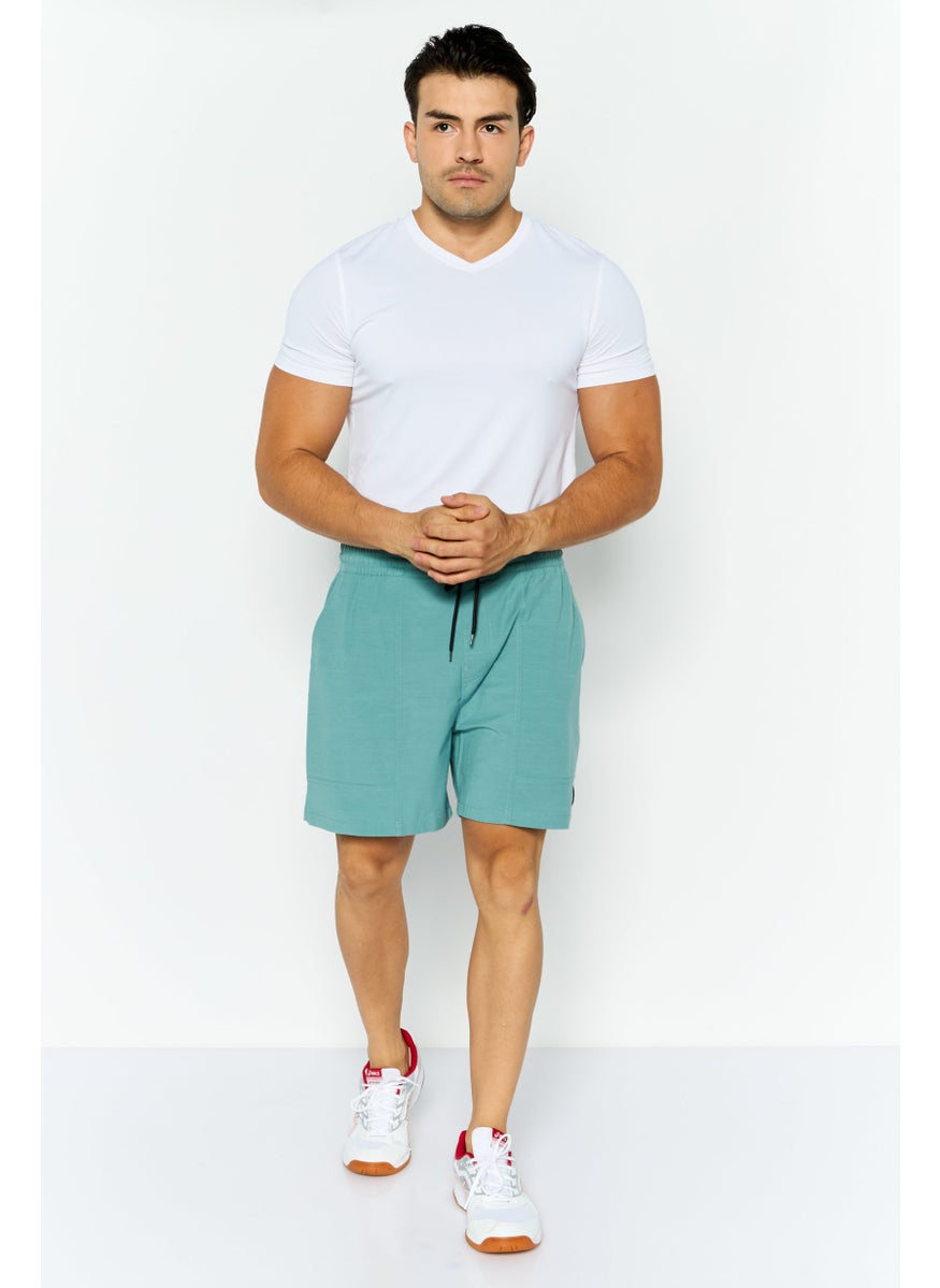 Hurley - Men Sportswear Fit Training Shorts, Sage Blue - Image 1