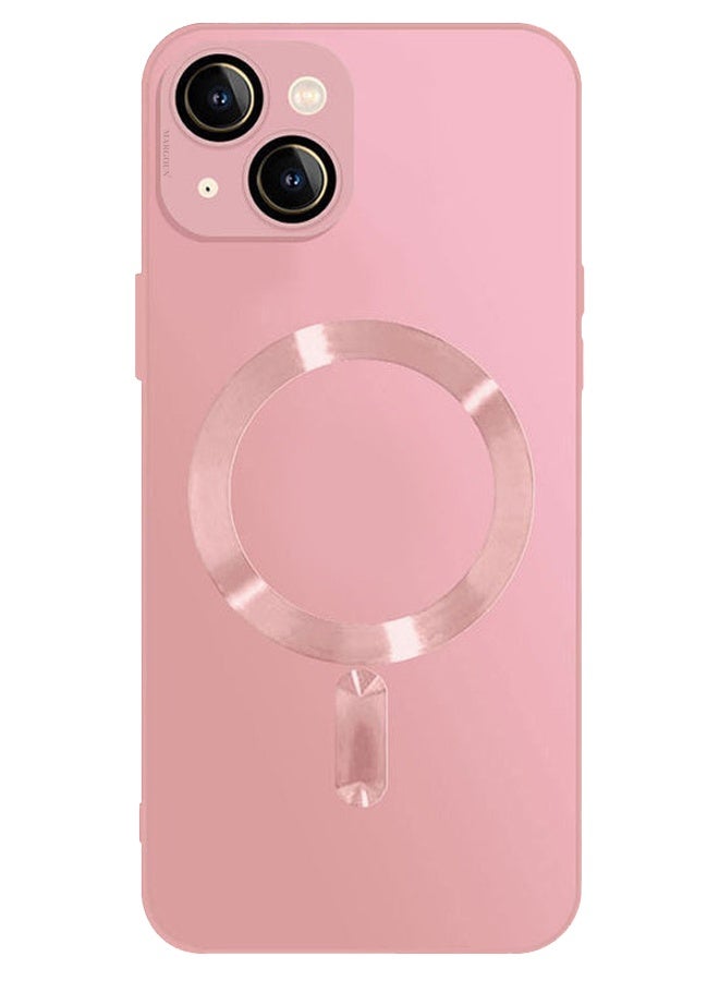 CATANES Cover With Magsafe Built In High Grade Soft Side Material for iPhone 14 - Pink - Image 2