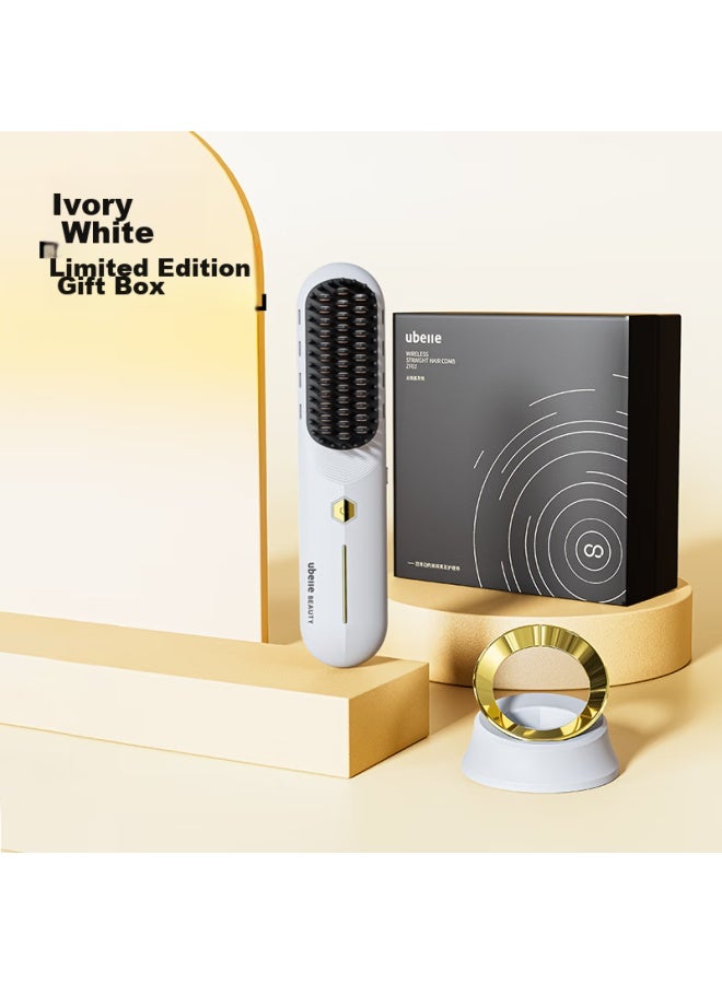 Ubelle Wireless Straightening Brush, 5 Billion Negative Ions, Hair Protection, Non-damaging, Portable, Dual-use For Straightening And Curling, Egg Roll Brush, Straightening Iron, Styling Comb - Image 4