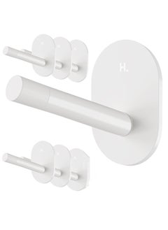 KASTWAVE Adhesive Wall Hooks - No Tools, Easy to Use Multi-Function Utility Hooks, Small Sticky Hooks for Hanging Oven Mitts, Kitchenware, Clothes, Towels, Hats, Keys (6 Pack)  - Image 1