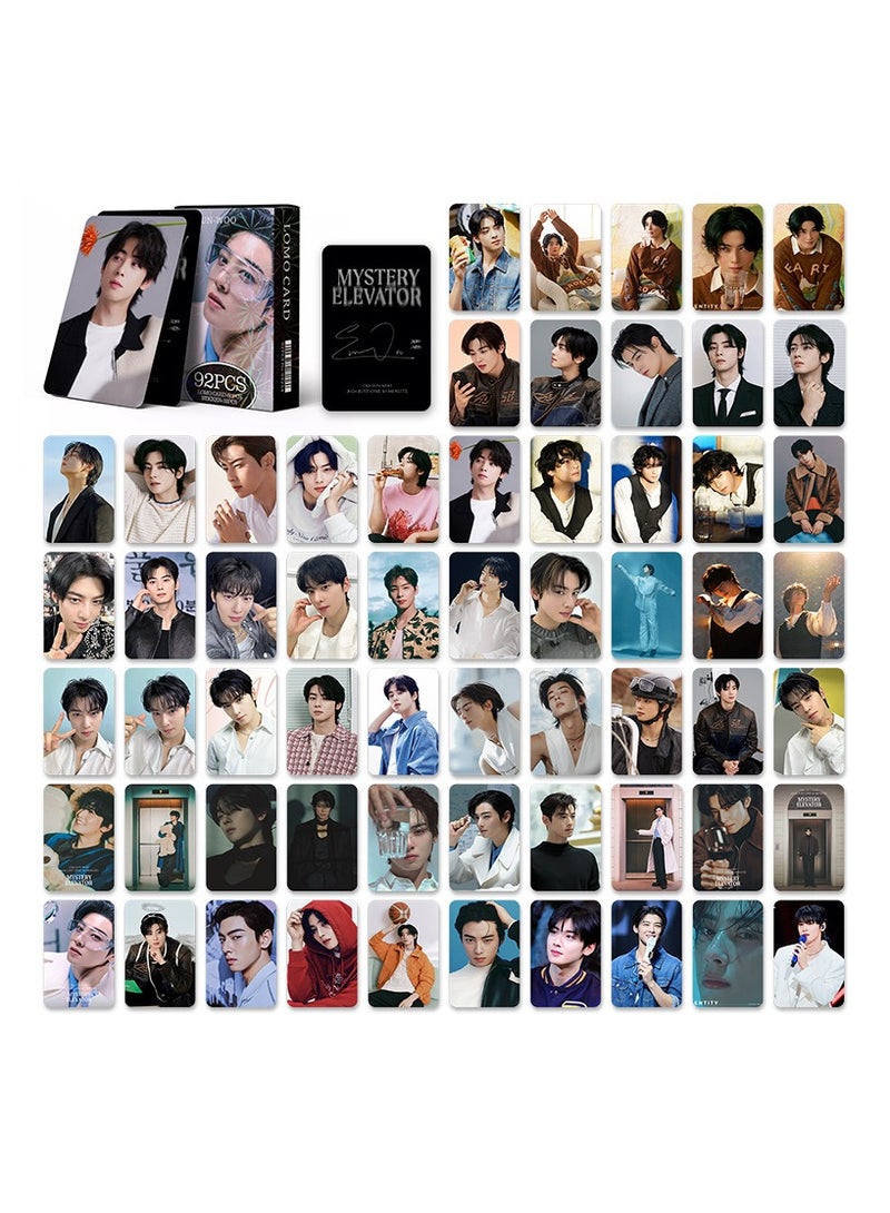 EHOME 92 Piece ChaEunWoo Lomo Card And Stickers - Image 3