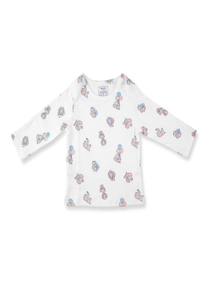 FawnFeel Combination of 2 Tshirts for New Born Baby All Over - Deer Print and Elephant Print (in, Age, 6 Months, 9 Months, Regular, Deer & Elephant Print) - Image 3