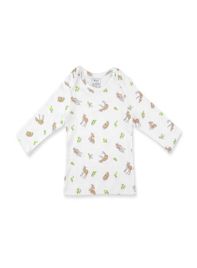 FawnFeel Combination of 2 Tshirts for New Born Baby All Over - Deer Print and Elephant Print (in, Age, 6 Months, 9 Months, Regular, Deer & Elephant Print) - Image 2
