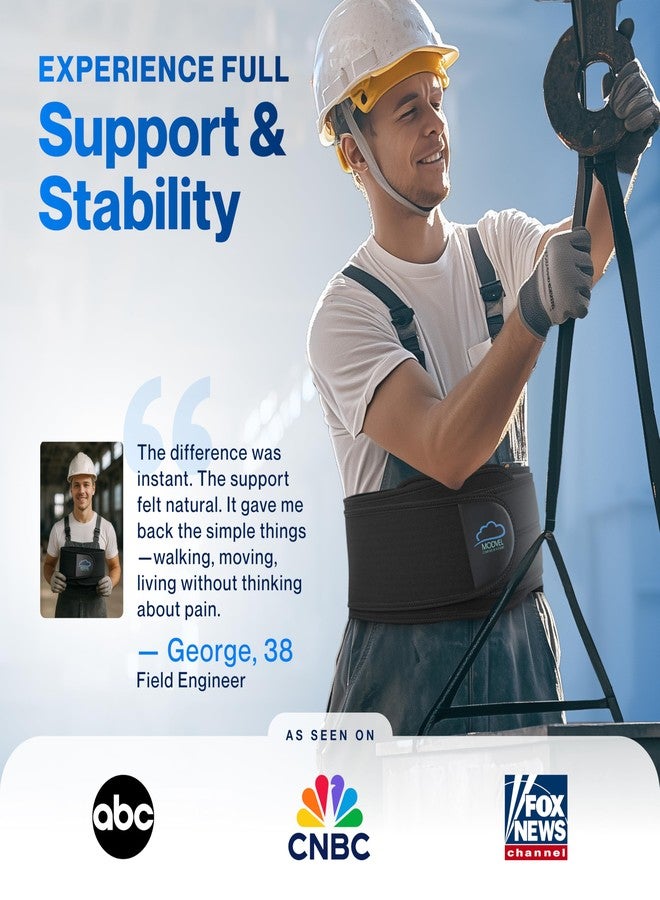 Modvel Lower Back Brace for Men and Women - Back Support Belt for Pain Relief, Herniated Disc, Sciatica, Scoliosis - Lumbar Compression Brace. - Image 5