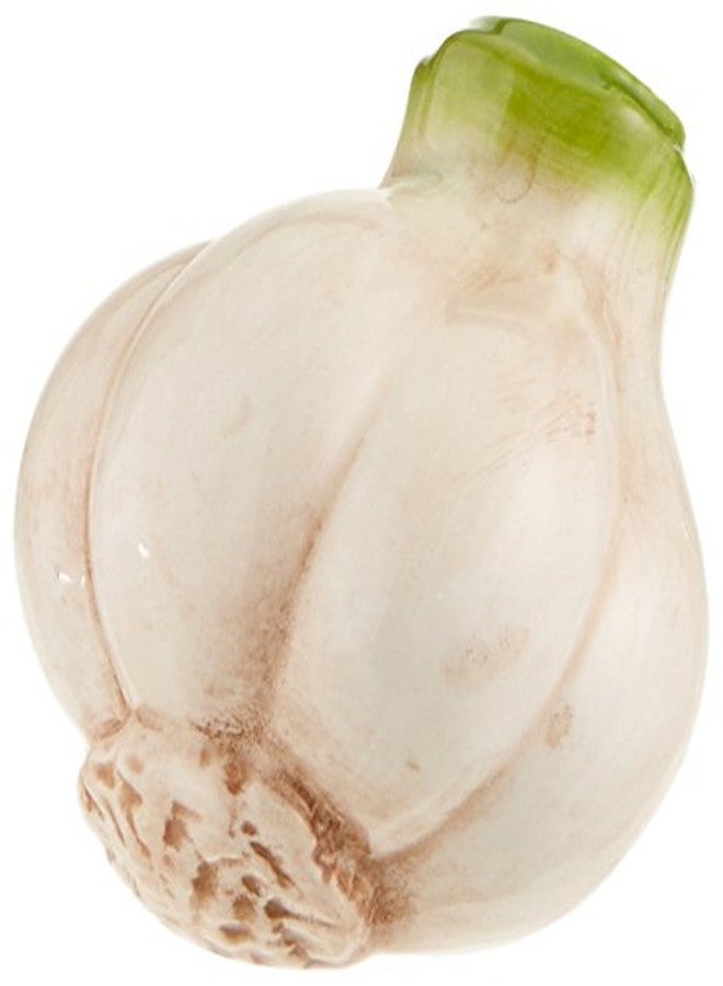 Cg Cosmos Gifts Garlic Salt and Pepper Set, Ceramic, 2-1/4-Inch - Image 2