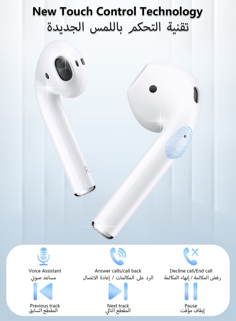 DUDAO U2S Wireless Earbuds,TWS In-Ear Earphones, Bluetooth Headphones 5.3, Premium Sound and Touch Control, Type-C Charging Port - Image 3