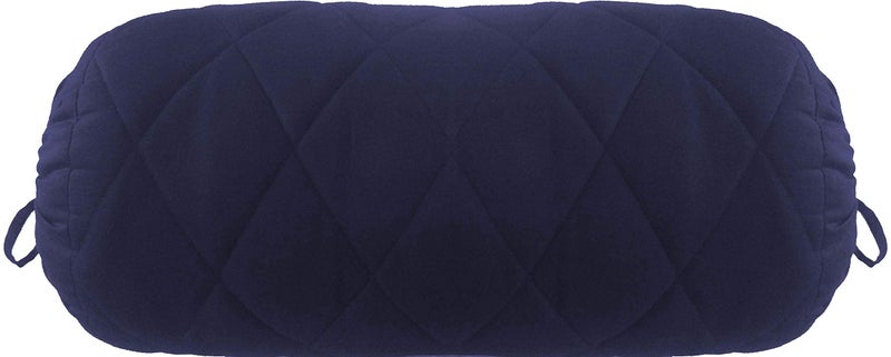 Saffron Cotton 240 TC Bolster Cover (9"X24"_Navy Blue) - Image 5