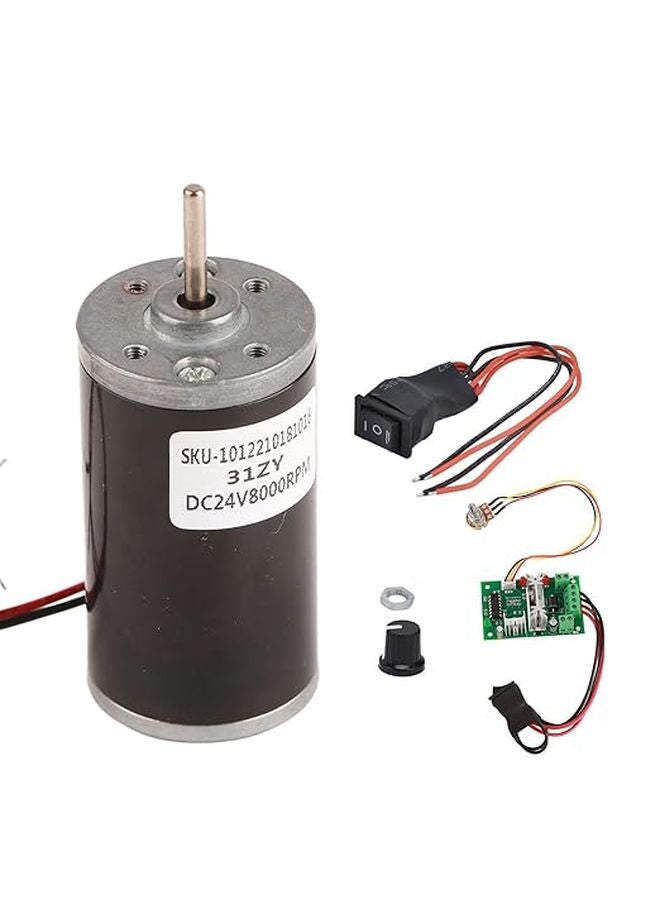 24V 8000RPM DC Permanent Magnet Motor High Speed Low Noise For DIY Generator Robotics - Image 1