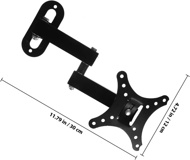 GALPADA Computer Wall Mount and Tv Frame Bracket Adjustable Swivel Monitor Holder for 14-27 Inch Screens, Fixed No-Drill Computer and Tv Wall Bracket for Home and Office Use - Image 2