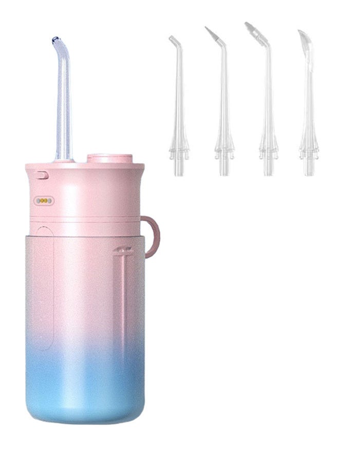 Sharpdo - Cordless Water Flosser Dental for Oral Irrigator,with 3 Modes,4 Replaceable Jet Tips,IPX7 Waterproof Foldable Mini Teeth Cleaning Kit for Home and Travel - Image 1