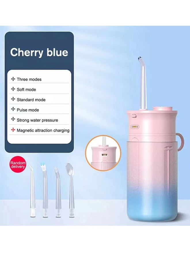 Sharpdo - Cordless Water Flosser Dental for Oral Irrigator,with 3 Modes,4 Replaceable Jet Tips,IPX7 Waterproof Foldable Mini Teeth Cleaning Kit for Home and Travel - Image 1