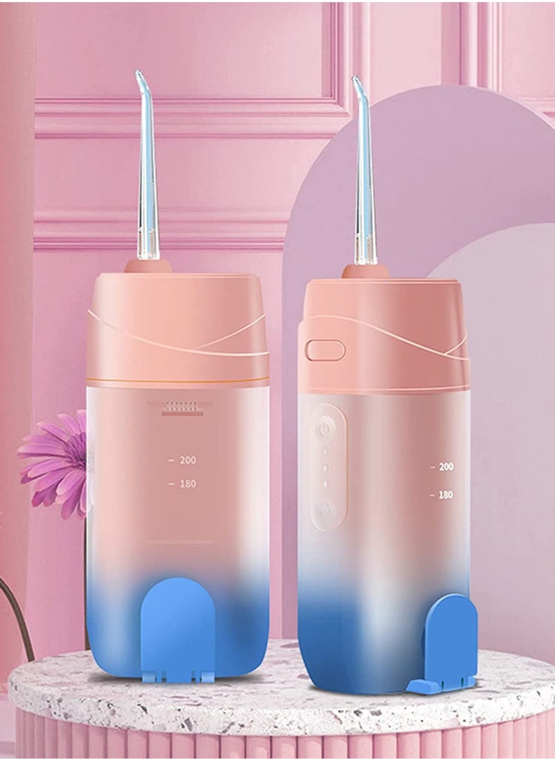 Sharpdo - Cordless Water Flosser Dental for Oral Irrigator,with 3 Modes,4 Replaceable Jet Tips,IPX7 Waterproof Foldable Mini Teeth Cleaning Kit for Home and Travel - Image 1