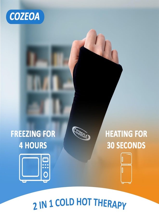 Cozeoa Wearable Thumb Wrist Ice Pack for Pain Relief, Reusable Soft Gel Ice Pack, for Injuries Surgery Recovery Hot Cold Compress Therapy for Carpal Tunnel Tendonitis Swelling Arthritis - Image 2