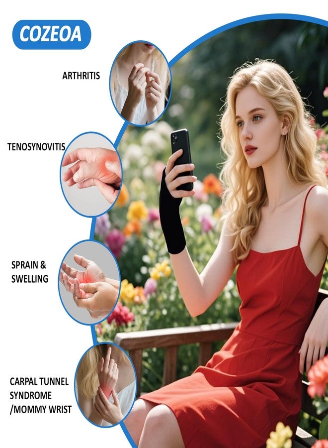 Cozeoa Wearable Thumb Wrist Ice Pack for Pain Relief, Reusable Soft Gel Ice Pack, for Injuries Surgery Recovery Hot Cold Compress Therapy for Carpal Tunnel Tendonitis Swelling Arthritis - Image 4