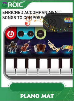 GROIC Kids Musical Piano Mats,Music Toys Child Floor Keyboard Mat,Kids Soft Touch Playmat with 8 Instrument Sounds,Early Education  - Image 5