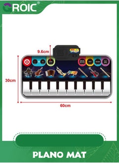 GROIC Kids Musical Piano Mats,Music Toys Child Floor Keyboard Mat,Kids Soft Touch Playmat with 8 Instrument Sounds,Early Education  - Image 1